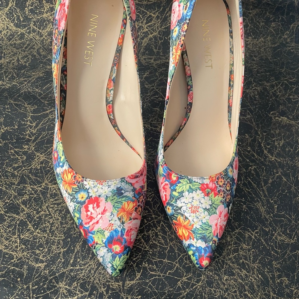 Flower Print Nine West Shoes